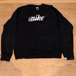 Nike Girls Black Crewneck Sweatshirt